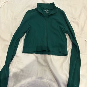 garage green zip up